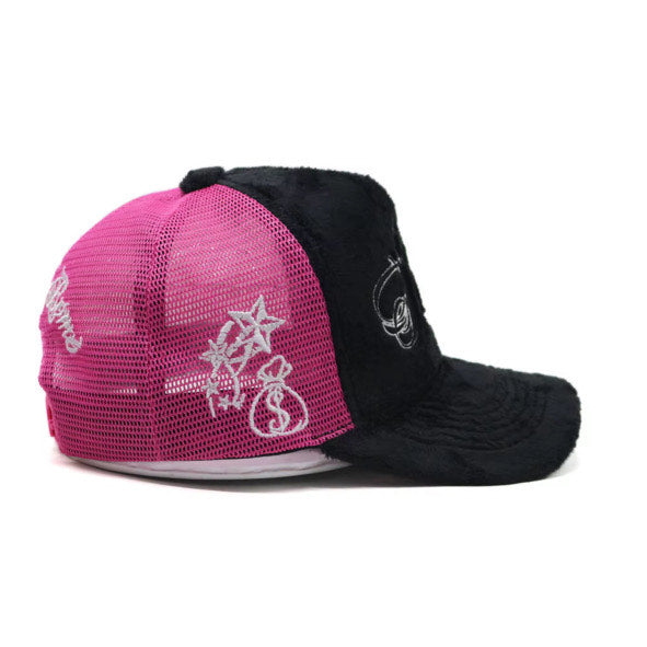 Trucker cap PINKKI MUSTA