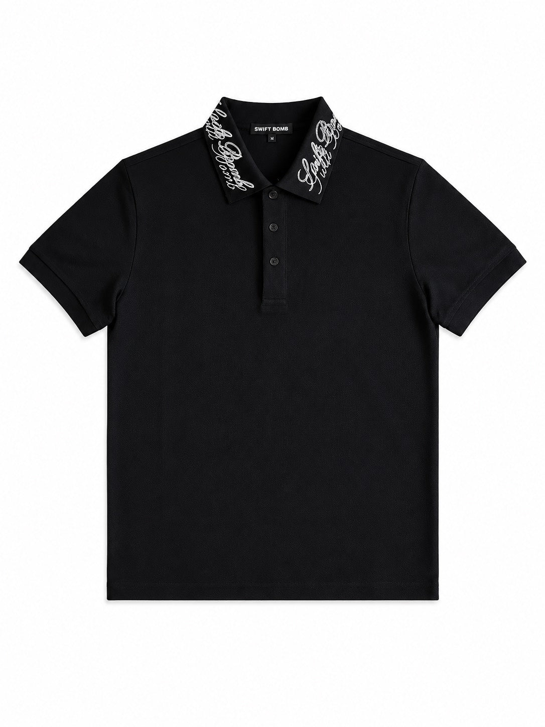 Swift Bomb Script Polo BLACK
